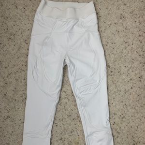 LuluLemon leggings that are white and a size 2